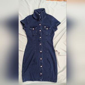 Guess Denim Button-Up Dress